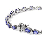 D'Joy AA Tansanit Armband (10-15 Werktage Lieferzeit) ca. 19 cm 925 Silber Rhodiniert ca. 7,94 ct.