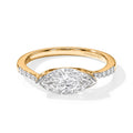 LUXURIANT DIAMOND - Lab Grown Diamant VS-EF Ring 925 Silber 750 Gelbgold vermeil (Größe 16.00) (10-15 Werktage Lieferzeit) ca. 1,59 ct