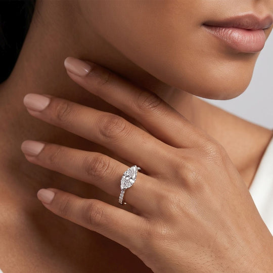 LUXURIANT DIAMOND - Lab Grown Diamant VS-EF Ring 925 Silber Rhodiniert (Größe 20.00) (8-13 Werktage Lieferzeit) ca. 1,59 ct