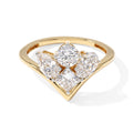 LUXURIANT DIAMOND - Lab Grown Diamant SI-GH Ring 925 Silber 750 Gelbgold vermeil (Größe 17.00) ca. 2,00 ct