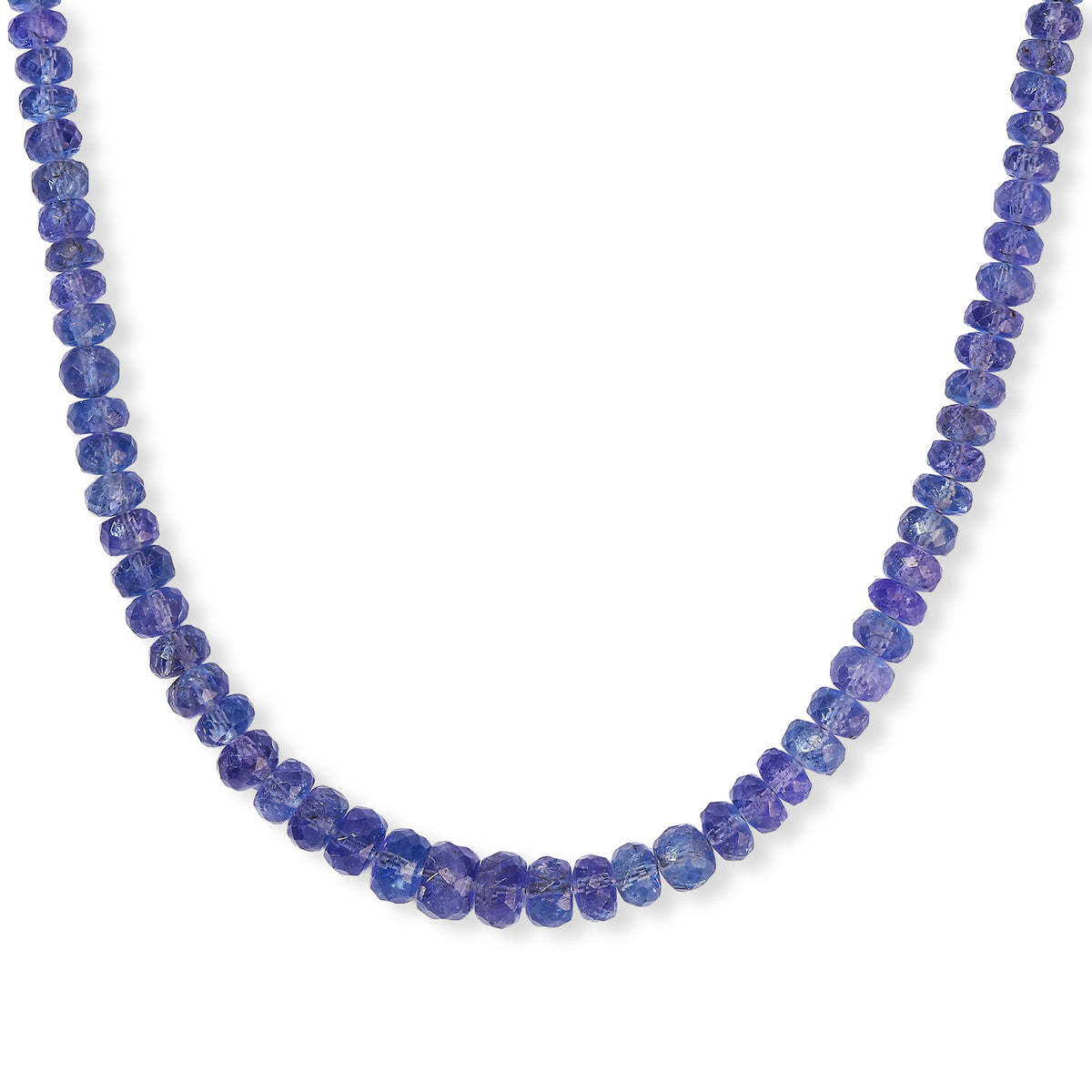 D'Joy AAA Tansanit Halskette ca. 45 cm 925 Silber Rhodiniert ca. 96,00 ct.
