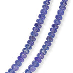D'Joy AAA Tansanit Halskette ca. 45 cm 925 Silber Rhodiniert ca. 96,00 ct.