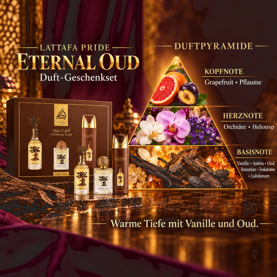 LATTAFA Pride Ansaam Gold Duft-Geschenkset, 4-teilig