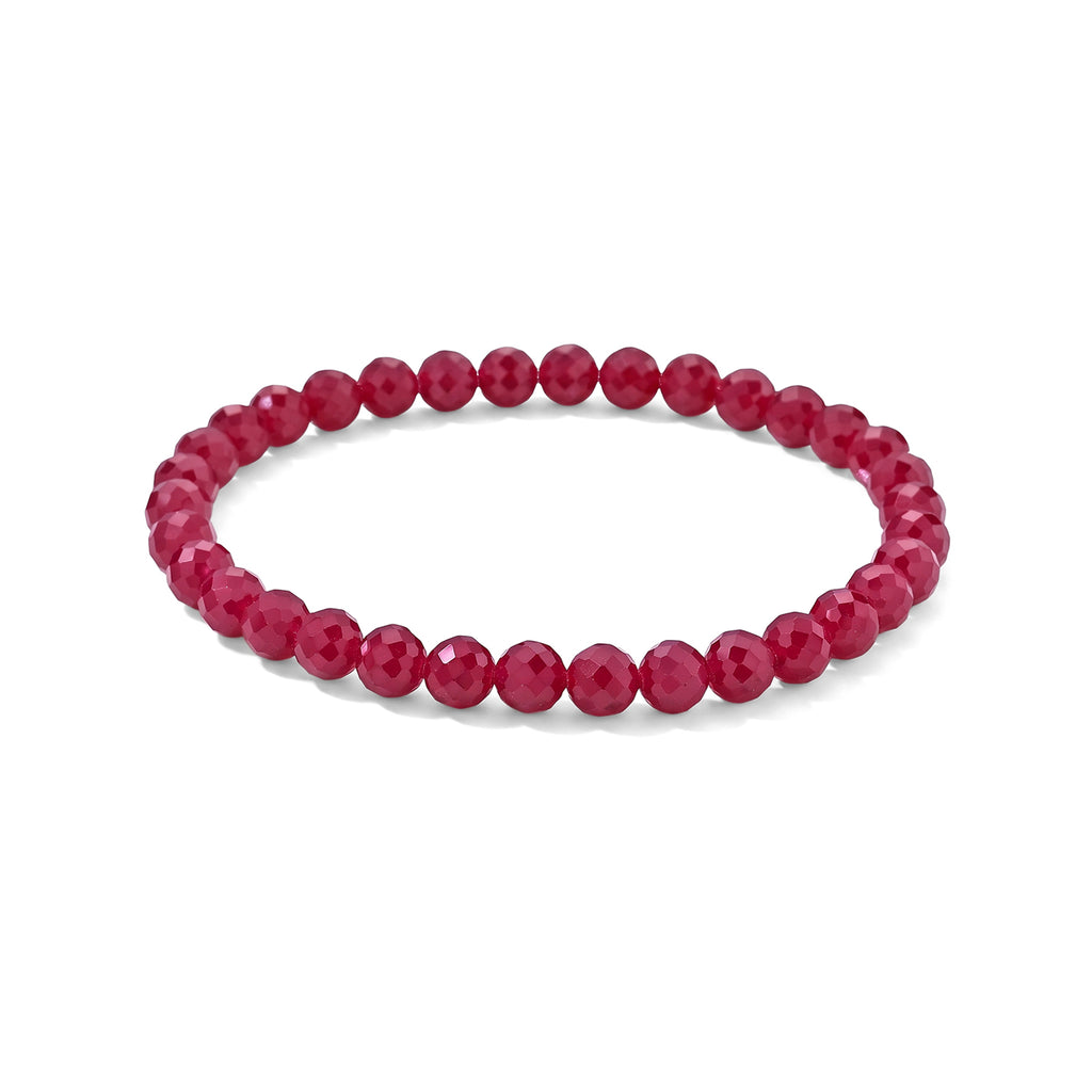 Lab Grown Rubin Armband 18 cm (10-15 Werktage Lieferzeit) ca. 60.00 ct
