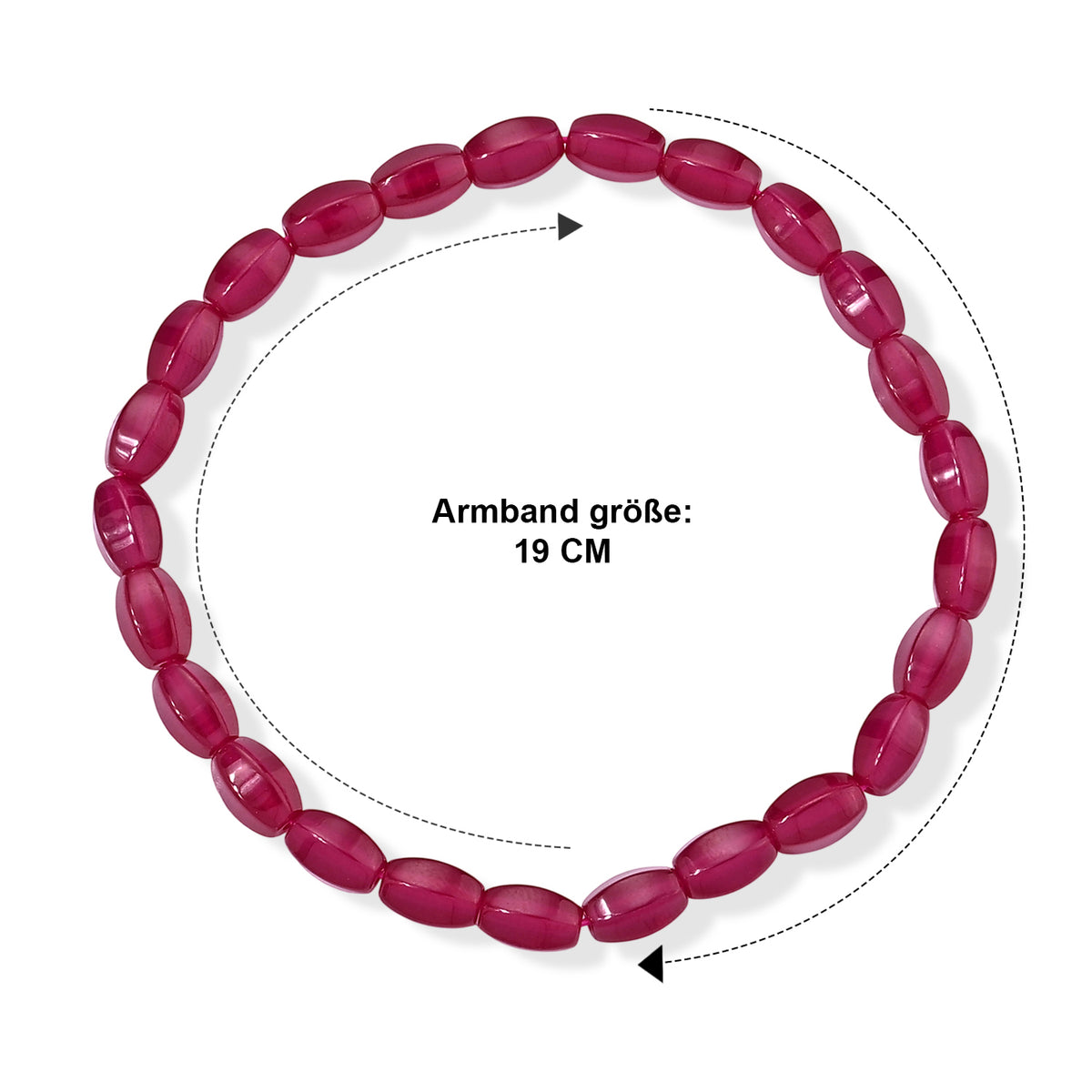 Lab Grown Rubin SGL zertifiziert Armband 18 cm (8-13 Werktage Lieferzeit) ca. 45.00 ct