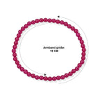 Lab Grown Rubin Armband 18 cm  ca. 25.00 ct