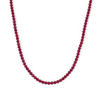D'Joy Lab Grown Rubin Halskette (10-15 Werktage Lieferzeit) ca. 50 cm 925 Silber Rhodiniert ca. 170.00 ct