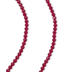 D'Joy Lab Grown Rubin Halskette (10-15 Werktage Lieferzeit) ca. 50 cm 925 Silber Rhodiniert ca. 170.00 ct