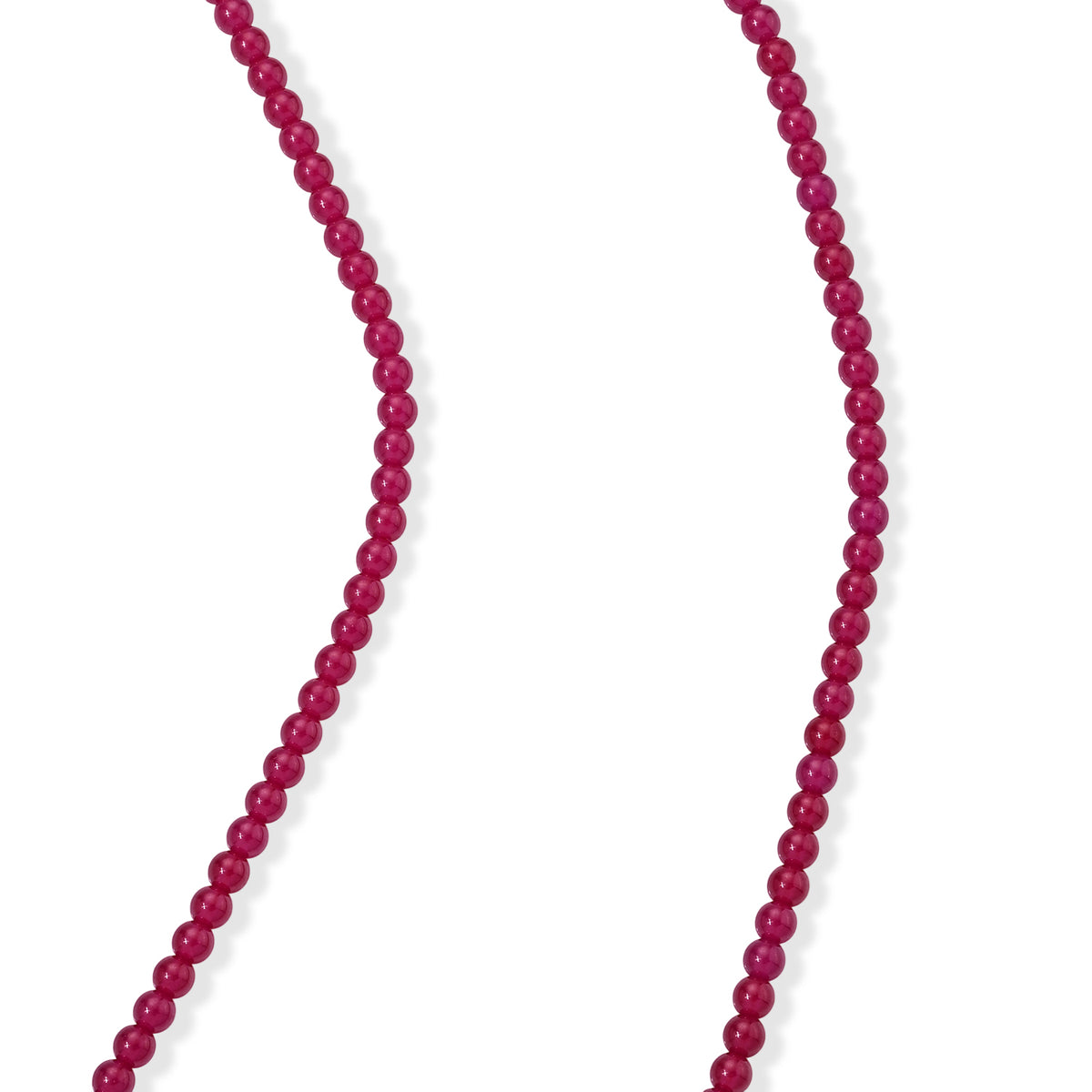 D'Joy Lab Grown Rubin SGL zertifiziert Halskette (8-13 Werktage Lieferzeit) ca. 50 cm 925 Silber Rhodiniert ca. 85,00 ct.