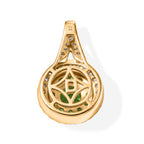 D'Joy AA Tsavorite Granat Anhänger 925 Silber 750 Gelbgold vermeil ca. 1,03 ct.