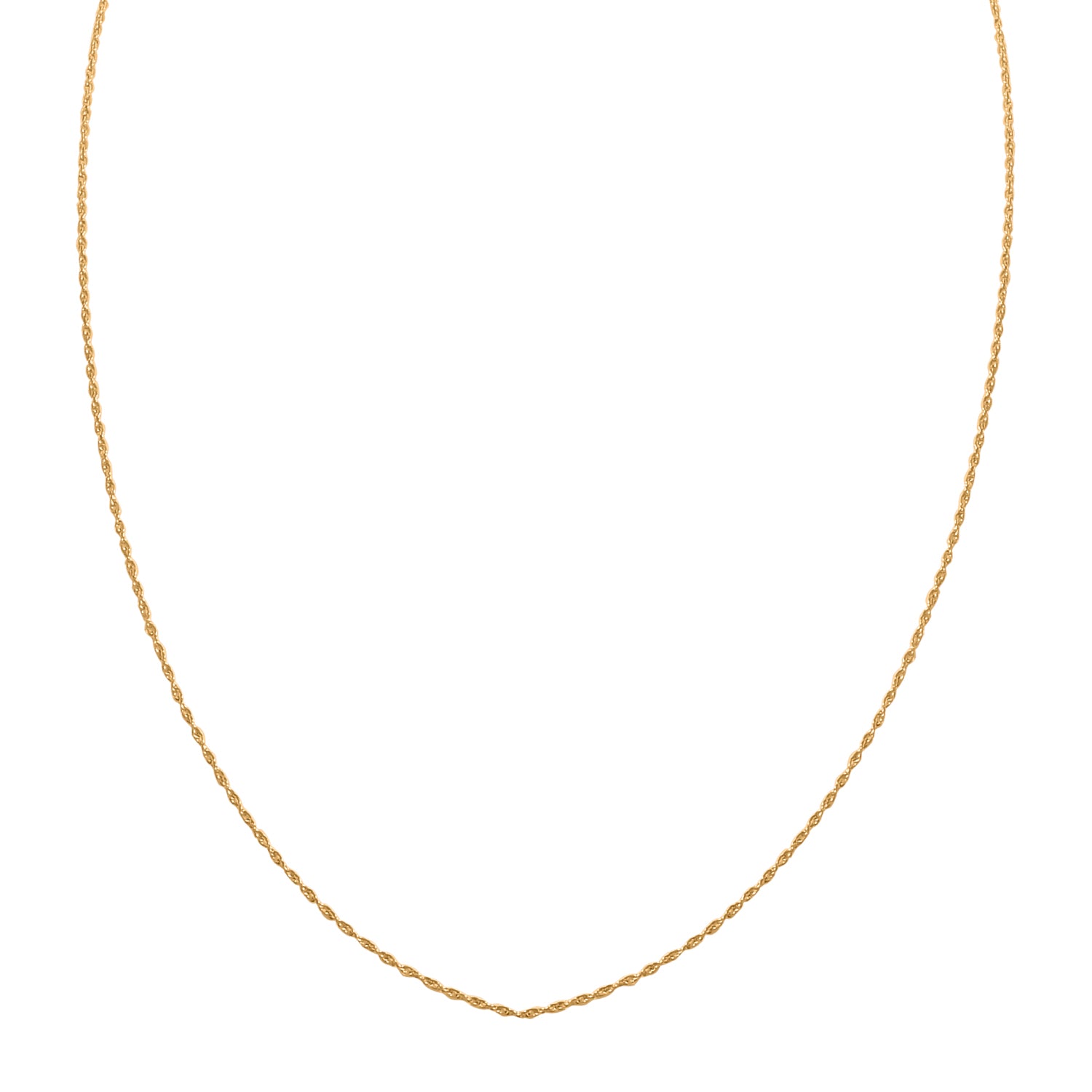 Kordelkette, ca. 45 cm, 750 Gelbgold