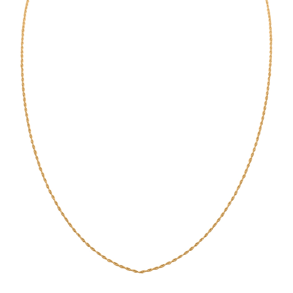 Kordelkette, ca. 45 cm, 750 Gelbgold