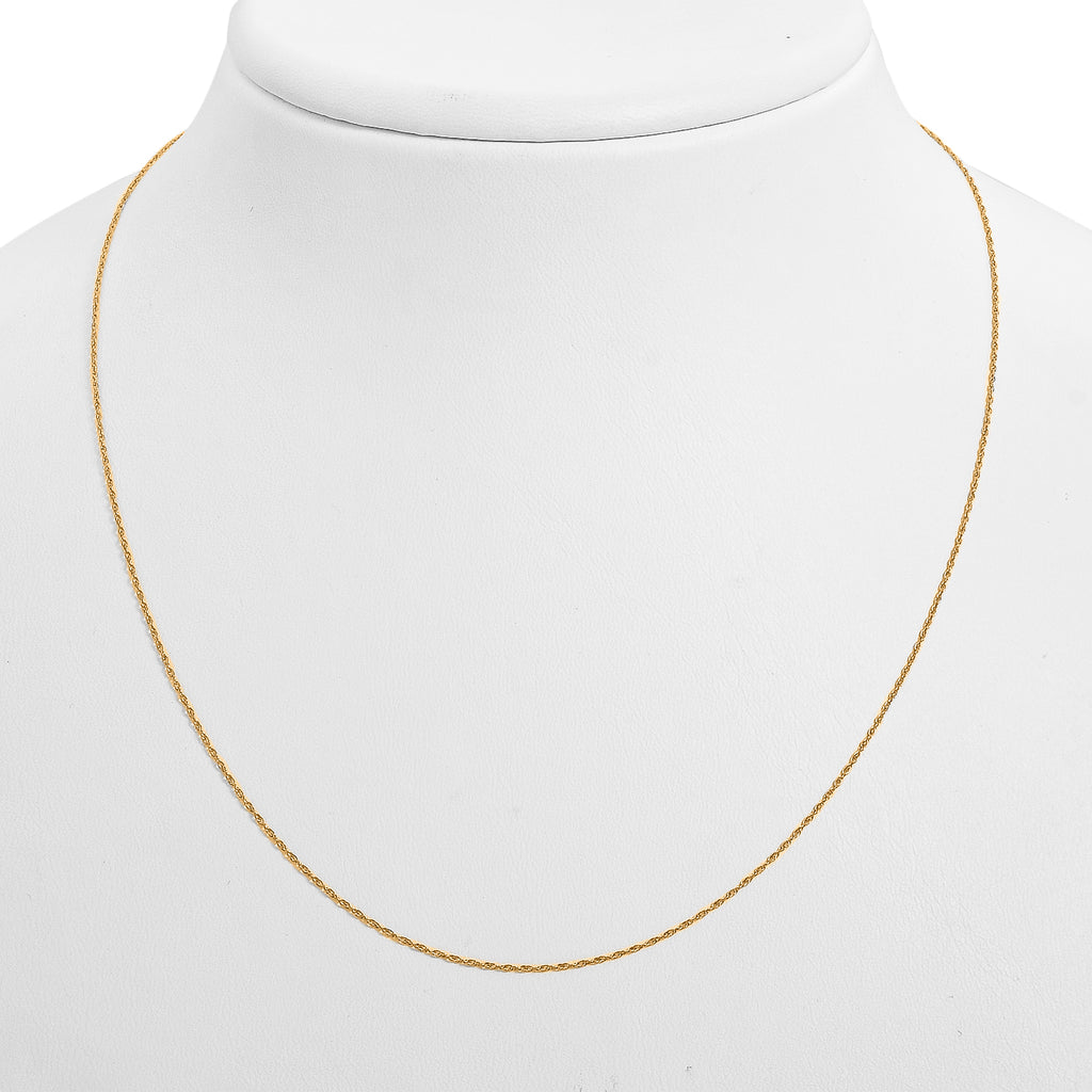 Kordelkette, ca. 45 cm, 750 Gelbgold