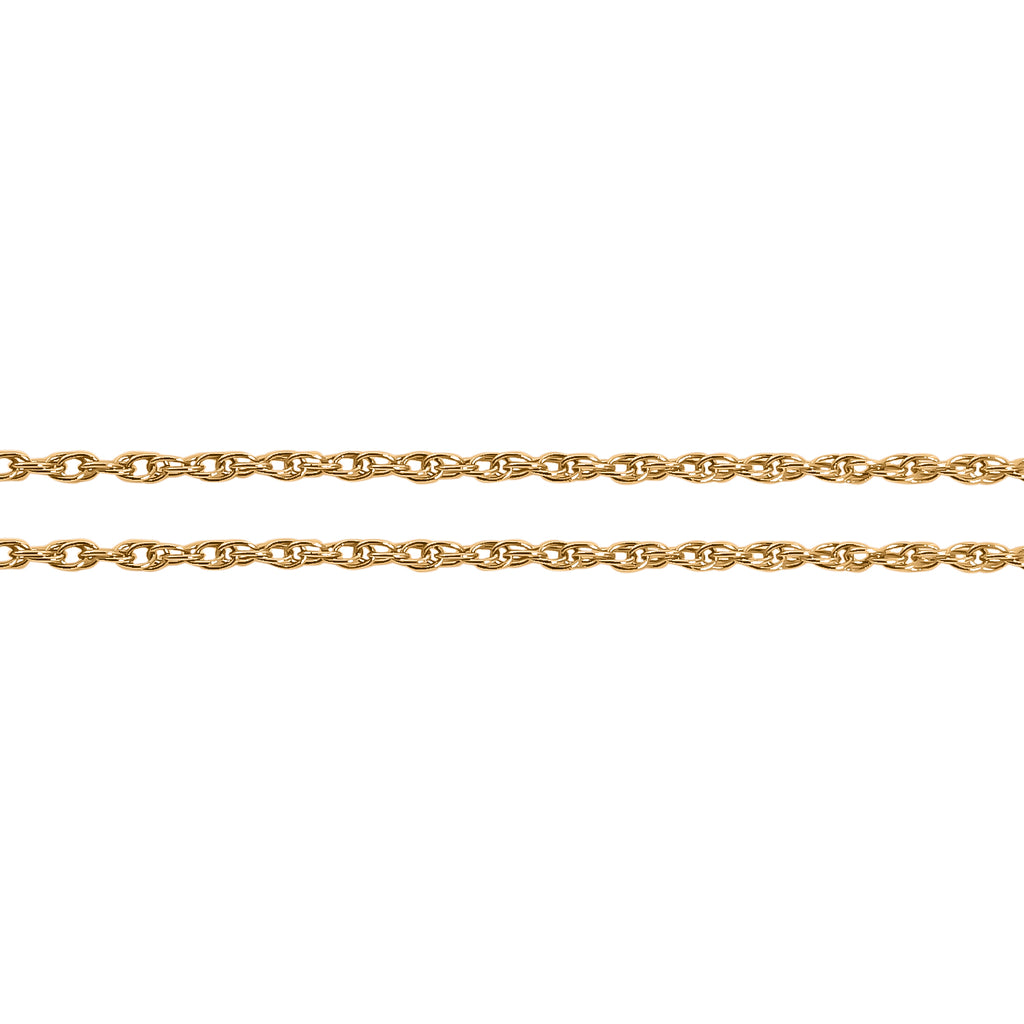 Kordelkette, ca. 45 cm, 750 Gelbgold