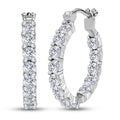 Weiße Zirkonia-Creolen - 5,28 ct.