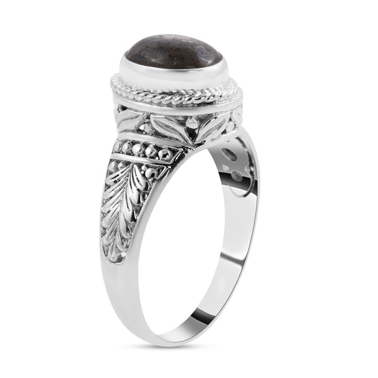 Royal Bali Kollektion - Labradorit Ring, 925 Silber ca. 3,15 ct