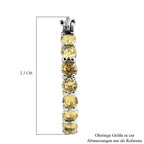 Gelbe Zirkonia-Ohrringe, ca. 4.99 ct