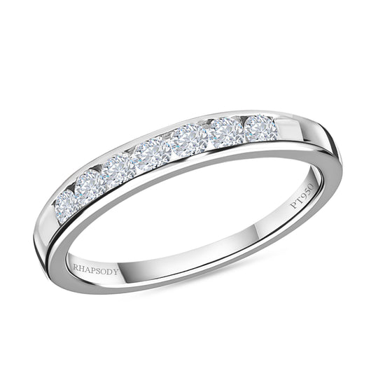 RHAPSODY - Diamant-Ring, IGI zertifiziert VS E-F, 950 Platin (Größe 17.00) ca. 0,50 ct