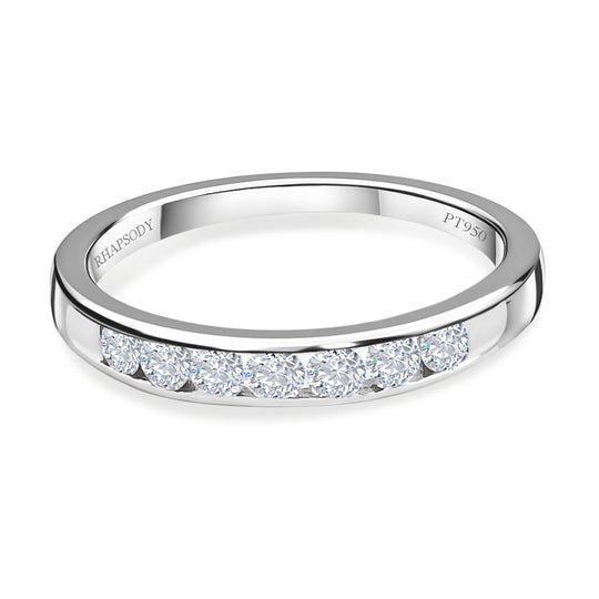RHAPSODY - Diamant-Ring, IGI zertifiziert VS E-F, 950 Platin (Größe 17.00) ca. 0,50 ct