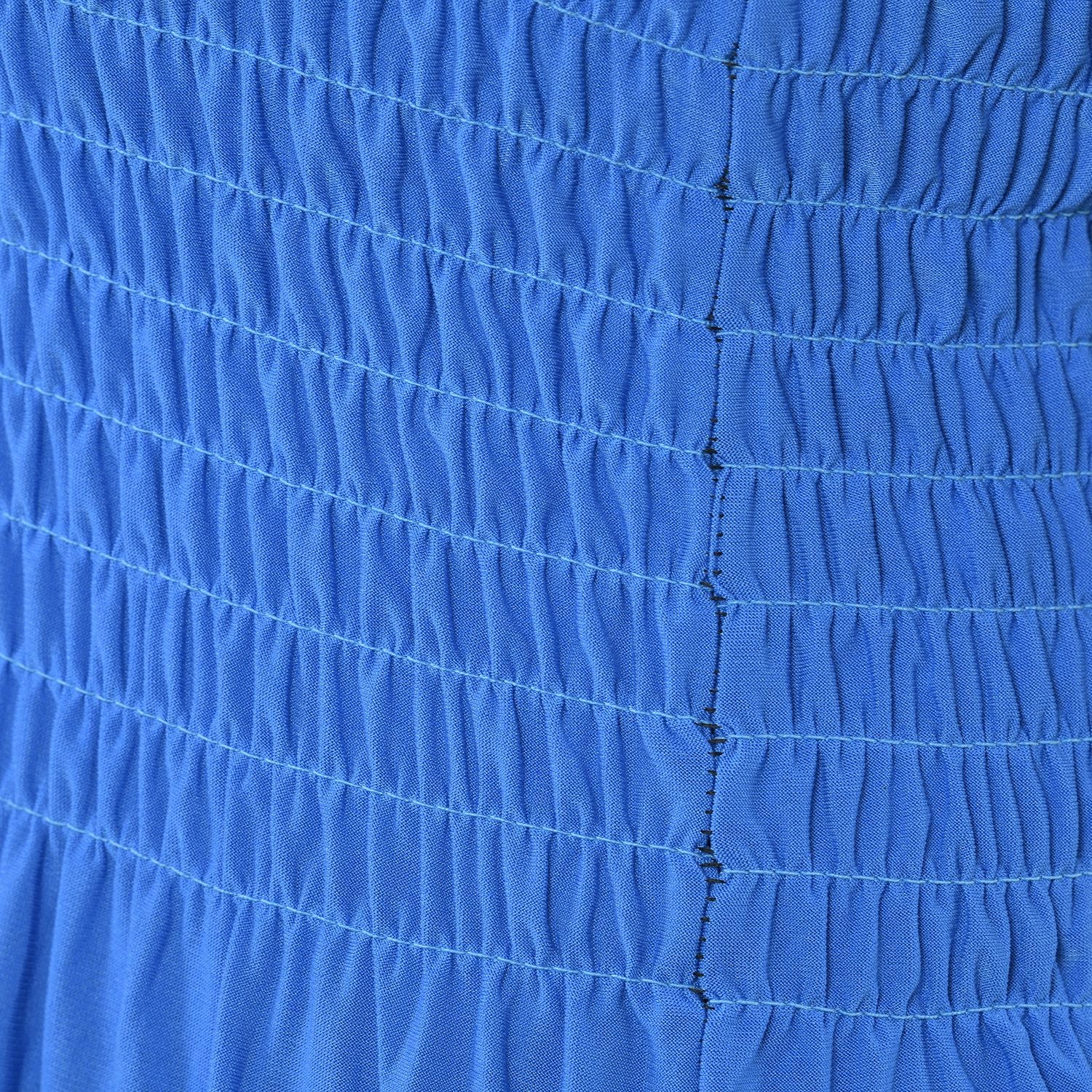 Gesmoktes Neckholder-Kleid, One Size, himmelblau