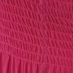 Gesmoktes Neckholder-Kleid, One Size, magenta