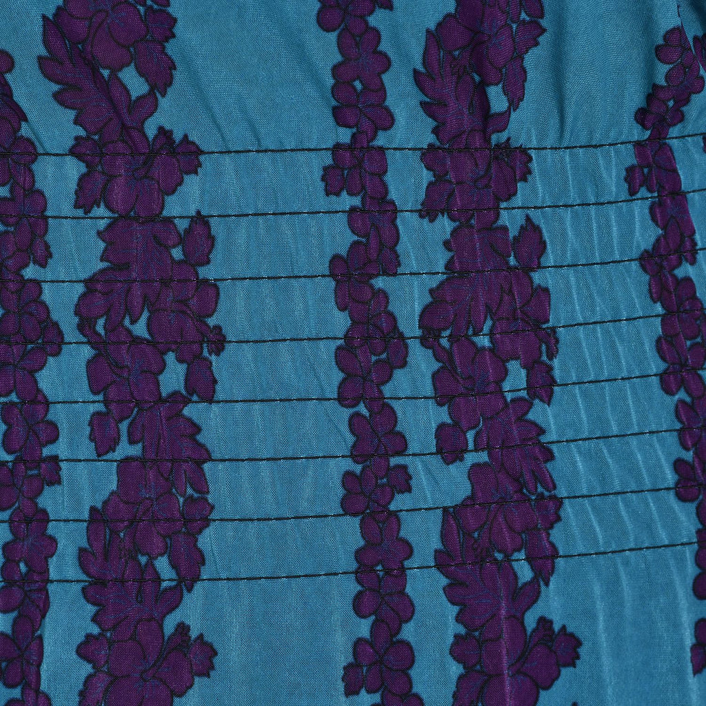 Maxikleid mit gesmokter Taille, One Size, blau und lila