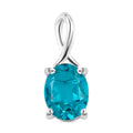 Capri-Blau Triplett Quarz-Anhänger - 1,89 ct.