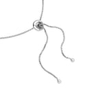 Weißes Glasperlen und Zirkonia-Armband, ca. 15.25 cm, reines Messing