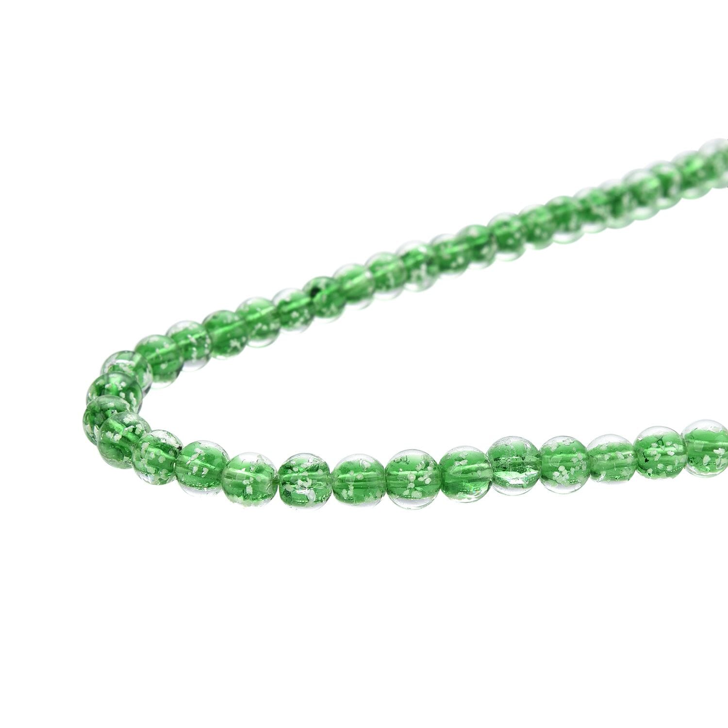 Grüne Murano-Stil Glas Halskette ca. 50 cm, nickelfreie Legierung, 329.00 ct