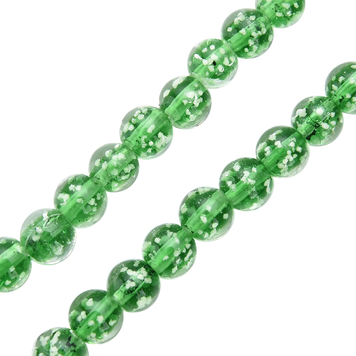 Grüne Murano-Stil Glas Halskette ca. 50 cm, nickelfreie Legierung, 329.00 ct