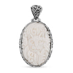 Royal Bali Kollektion - Oxbone Katze-Anhänger, reversibel, 925 Silber ca. 7,0g