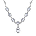 Weisse Glaskristall Halskette, ca. 50 cm 151.80 ct