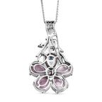 GP Italian Garden Kollektion - Maulbeer Mondstein, Rosa und blaues Saphir Schmuckset