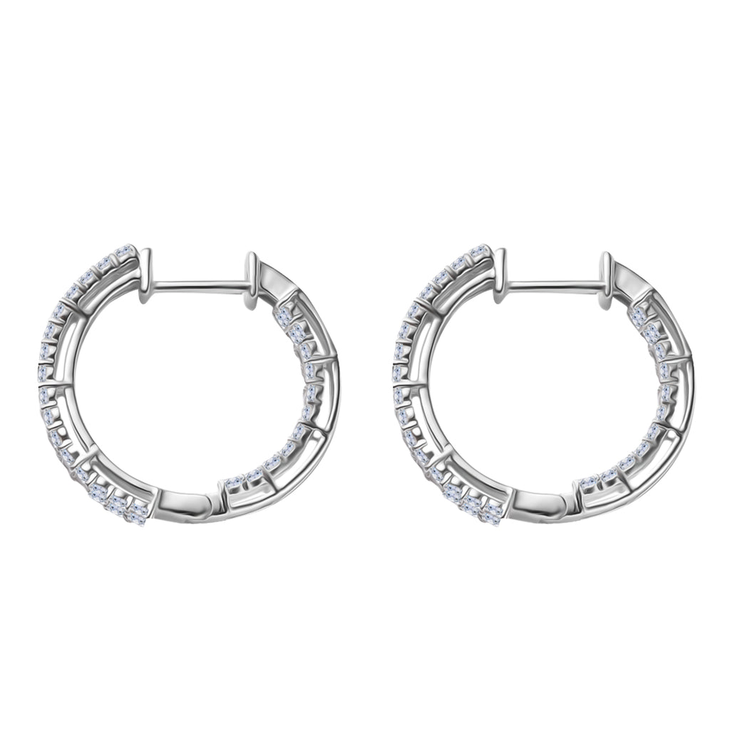 Schmuck-Trio: LUXURIANT DIAMOND SI-GH Labor Diamant Schmuckset (Ringgröße 17,5)