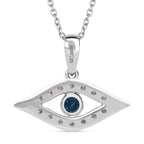 LUXURIANT SI Labor blaues Diamant und SI-GH weißes Labor Diamant Schmuckset