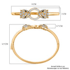 GP Kollektion - Multi Diamant und Kanchanaburi blauer Saphir 19cm Armreif und Ohrringe