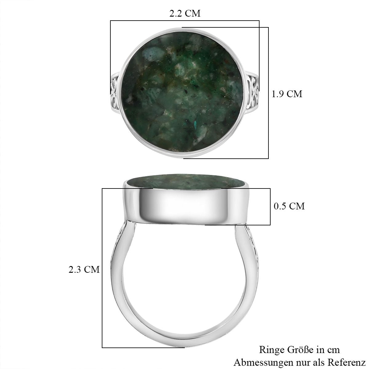 Smaragd Matrix Schmuckset
