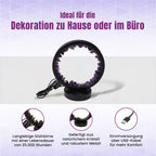 Grüne Aventurin  Rosenquarz und Amethyst Kristall-Wellnesslampe mit USB-Anschluss
