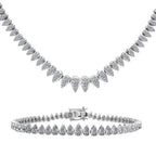 LUXURIANT DIAMOND Duo: SGL zertifiziertes SI-GH Labor-Diamant Armband & Halskette