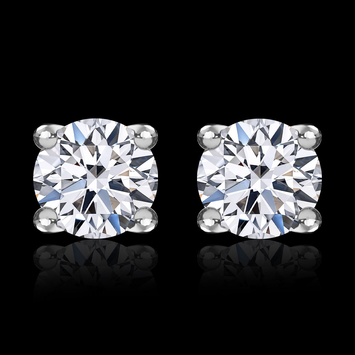 LUXURIANT DIAMOND- SGL zertifizierte VS-EF Labor Diamant Ohrringe und Anhänger in 375 Weißgold