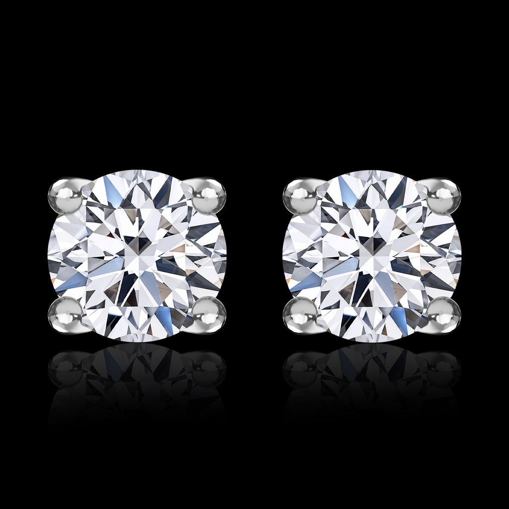LUXURIANT DIAMOND- SGL zertifizierte VS-EF Labor Diamant Ohrringe und Anhänger in 375 Weißgold
