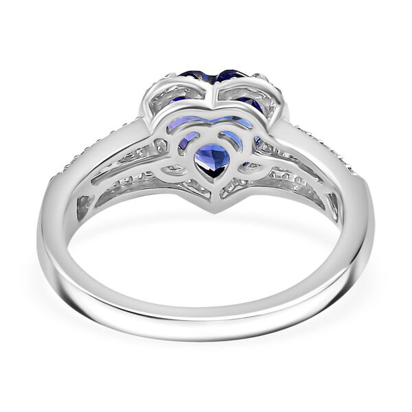 RHAPSODY AAAA Tansanit und VS Diamant Ring in 950 Platin - 2,44 ct. image number 6