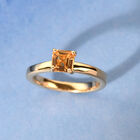 Citrin Solitär-Ring, 925 Silber vergoldet  ca. 0,68 ct image number 1