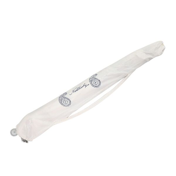 Sonnenschirm aus 100% Baumwolle mit Blockdruck, Palmen-Blumen-Muster, Weiß-Pink-Grün  image number 7