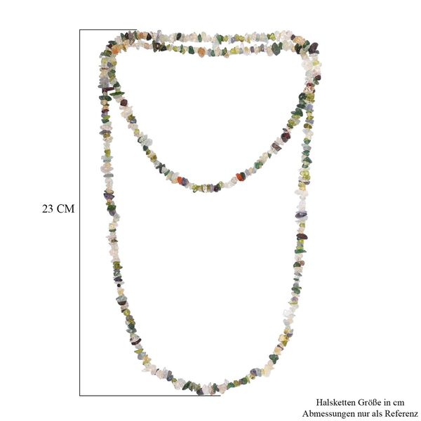 Multi-Edelstein-Halskette, 91cm - 254 ct. image number 5