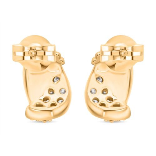 LUXURIOUS DIAMOND -Lab Grown Diamant SI Ohrringe 925 Silber 750 Gelbgold Vermeil ca. 0.50 ct image number 4