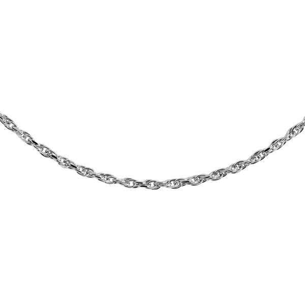 Seilkette 45 cm in 925 Silber versilbert image number 2