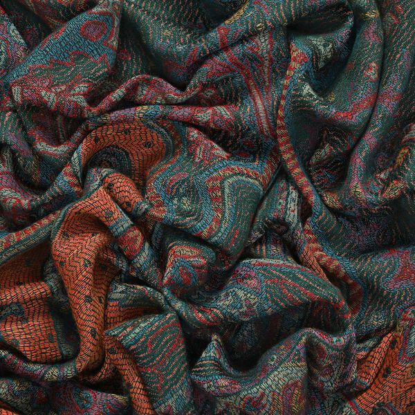 Paisley Schal in grün image number 5