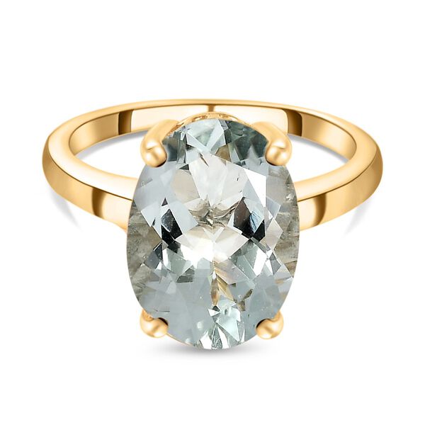 Prasiolith-Ring - 5,43 ct.