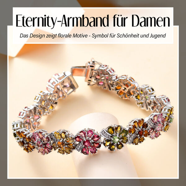 AA Multi-Turmalin und Zirkon Armband image number 2
